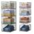 JKsmart 4-Tier Stackable Closet Organizer，Extra Large Clothing Cupboard Organizer System Clothes Storage Shelf- Closet Wardrobe Storage Bins for Jeans, Pants, Sweaters,Purse,t-shirt Organization