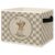 JMENGSSFL Vintage Brown Checkered Golf Teddy Bear Foldable Storage Box