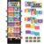 Jobs Pocket Chart with 47 Cards for Classroom, Class Management Helpers Black Chart for Preschool Elementary Homeschool, Teachers Must Haves Educational Supplies for Students