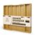 JODLY Bamboo Kitchen Utensil Drawer Organizer for Silverware | 100% Natural Expandable 14-20 Inch Kitchen Drawer Organizers for Utensils | Non-Slip Base | Screwed Joints for Long-Lasting Durability