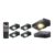 JOFIOS Fence Lights Solar Powered with Remote, 6 Pack, Dusk to Dawn Solar Fence Lights Outdoor Waterproof with Warm White LED Spot Lens, Solar Light Outdoor, Wall, Backyard, Railing, Deck, and Patio