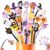 JOFONY 24pcs Halloween Fun Pens,Stress Relief Bobblehead Pen for Rewards
