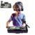 Johehe Rechargeable Kids DJ Mixer with LED Light Show & Karaoke Microphone – Interactive Music Toy with 12 Sound Keys, 8 Piano Keys & Custom Recording for Ages 4-8+