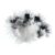 John Bead Marabou Feathers 4-6 Inches (18 Grams) White/Black Fluffy Craft Feather for DIY Arts & Crafts, Decorations, Dream Catcher Supplies