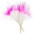 John Bead Marabou Feathers 4-6 Inches (18 Grams) White/Hot Pink Fluffy Craft Feather for DIY Arts & Crafts, Decorations, Dream Catcher Supplies