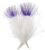 John Bead Marabou Feathers 4-6 Inches (18 Grams) White/Purple Fluffy Craft Feather for DIY Arts & Crafts, Decorations, Dream Catcher Supplies
