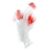 John Bead Marabou Feathers 4-6 Inches (18 Grams) White/Red Fluffy Craft Feather for DIY Arts & Crafts, Decorations, Dream Catcher Supplies