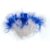 John Bead Marabou Feathers 4-6 Inches (18 Grams) White/Royal Blue Fluffy Craft Feather for DIY Arts & Crafts, Decorations, Dream Catcher Supplies