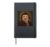 John Pork with a Bob Haircut Meme Silly Funny Brainrot Hardcover Journal, Black