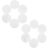 JOINPAYA 12pcs Craft Painting Rock Pendants for Jewelry Making Round 1.97 Inch – Drilled Natural Pebbles Flat Smooth Stone with Hole for Arts Rocks Garden Classroom Projects