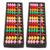 JOINPAYA 2pcs -Column Beads Abacus Counting for Early Learners, Plastic Arithmetic Frame with Colorful Beads and Sleek Track to Enhance Visual Recognition, for Elementary Classrooms
