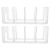 JOINPAYA 2pcs Acrylic Shoe Rack with 4 Sections Stackable Organizer