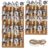JOINPAYA 5 Packs Wooden Cow Themed Photo Clips with Hanging Rope, Per Pack, Sturdy DIY Decorative Photo Holders for Cards Folder and Indoor Holiday Parties