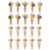 JOINPAYA 60pcs Mini Wooden Bee Clips with Jute Twine for Photos and Snacks