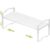 Jojocross Expandable Shelf for Cabinet Organizer Adjustable Stackable Spice Rack at Kitchen and Bathroom More, (1 Pack/White, Medium)
