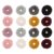 jojofuny 16pcs Cute Pom Pom Hair Bands and Teens, Plush Scrunchie Hair Ties with Soft Plush Exterior, Prevents Tangling and Retains Stretch, for Winter Outdoor Use