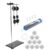 jojofuny Pulley Height Experiment Block Physics Set Adjustable with Bracket and Hook Weights, Multi-Functional Teaching Tool for Experiments Middle School Physics Classrooms and Mechanics