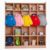 Jojoka Learning Space Coat Locker Cubby Organizer, 5-Section Mobile Storage Cabinet – 20 Cubbies (5 Large + 15 Small), 5 Hooks, 2 Storage Bins, 4 Casters, Anti-Tip – USA Spec, CL-009 Five Large