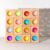 JolliLudo 16 Pcs Acrylic Wooden Gem Blocks Sparkling Translucent Cubes Stacking Toys Wooden Cubes Blocks with Colorful Acrylic Open Ended Play Montessori Educational Toys (Round)