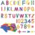 JolliLudo 38 Pcs Giant Magnetic Letter and Number Construction Activity Set Alphabet Number Magnets Educational Montessori Toy Building and Recognition for Kid Preschool Learning Toy (Rainbow Color)