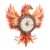 Jollitot 3D Puzzles for Adults, Fire Phoenix Wall Clock 3D Wooden Puzzles Clock Kits for DIY Birthday Gift for Women Men Home Decor Holiday Christmas