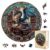 Jollitot 500 Pieces Wooden Puzzles Adults, Dragon Library Puzzle, Unique Animal Shaped Wood Challenging Jigsaw Puzzles Gifts for Men Women Adults, 17.3×17.3in