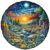 Jollitot Sun Moon Forest Puzzles Adults Gifts Wooden 200 Pieces 11.4 * 11.4in
