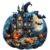 Jollitot Wooden Puzzles Adults, Halloween Pumpkin Wooden Puzzles 100 Pieces, Unique Animal Shaped Wood Challenging Jigsaw Puzzles Gifts for Adults, 8.5×7.8in
