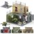 JOMIOD 4-in-1 Container-Style Weapon & Equipment Depot Building Blocks, WW2 Military Base Army Equipment Building Kit, Weapon Pack Military Equipment Gear Sets, Gifts for Teens,Adults