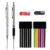 JOMPENS Carpenter Pencil Set, 2 Metal 2.0mm Mechanical Deep Hole Markers with 96 Leads, 2 Sharpeners, 42mm Long Tip for Woodworking, Construction and Jobsite Marking