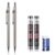 JOMPENS Mechanical Pencil Set, 2 Pack 0.5mm Metal Drafting Pencils with 400 2B Lead Refills and Eraser, Full Metal Barrel for Drawing, Sketching, Writing, School and Office