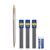 JOMPENS Metal Mechanical Pencil, 0.5mm Drafting Pencil Set with 36 pcs Refills and Eraser, Graphite Pencil with Clip, Precision Writing Tool for Students Artists Engineers Architects (White)
