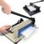 JOMRTS Heavy Duty Guillotine Paper Cutter with Blade Lock and Automatic Clamp, Cuts Up to 400 Sheets for Paper, Leather, PVC, and Non-Woven Fabrics,White-A3