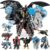 JONEG Transforming Robot Dinosaur – 4-in-1 STEM Toy, 11 Shapes Transforming Toys for Kids, Ages 5-10, Black