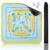 Jongyance American Learning Mahjong Mat (33”x33”), Blue and Yellow Mahjong Mat for Table