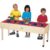 Jonti-Craft 0885JC 3 Tub Sensory Table, 24″ Height, Brown