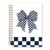 JOQUXI Navy Blue Checkered Bow Decor Spiral Notebook 5.5×8.3 Inch