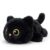 Jorkei Weighted Black Cat Stuffed Animals, 1.2 lbs Weighted Black Cat Plush, Cuddly Soft Weighted Plushie Pillow Gift for Girls Boys (12″)