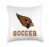 Joseph Case High School Cardinals Soccer Throw Pillow