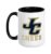 Joseph City High School Wildcats Cheer Ceramic Mug, Black/White, 15oz