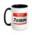 Joseph Name Tag Sticker Work Office Hello My Name Is Joseph Ceramic Mug, Black/White, 15oz