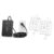 JouleLoom Surge Protector Power Strip 1 Black & 2 White, 6FT Flat Plug