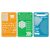 Journal Stencils Ruler Set, Drawing Template, Plastic Geometric Shapes Drafting Tool, 3 Pcs for Pocket Planners and Office Notebooks