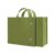 JOWAMY Foldable Green Felt Laptop Handbag for Women, Compact Travel Tote