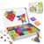 JoxSaxin mini Magnetic Tiles,70pcs Travel Magnetic Tiles Set with Iron Box,Portable Magnetic Building Blocks for Kids Ages 3-8,STEM Montessori Educational Toys Gift for Boys & Girls
