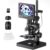 JOYALENS JL266S 5 Lens HDMI Digital Microscope 5000X, 24MP Biological Microscope for Adults Kids Home Lab, Coin Microscopes Full View with 7” Screen, Windows PC Compatible, 32GB Card
