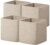 joybest 11inch Cube Storage Bins, Cotton Rope Woven Organizer Basket