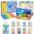 JoyCat 24 Pack Ocean Dot Art Craft Kits for Kids Party Favors, Mess-Free Dot Sticker Activity Set with 4800+ Stickers & Goodie Bags, Sea Animal Classroom Prizes, Goodie Bag Stuffers Ages 3-8