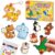 JoyCat 3D Art Kit- DIY Foam Texture Painting Kit, Animals Magic Puffy Paint Kit, 20 Pcs Mess-Free Paint Craft for Kids, DIY Color Activity, Creative Gift for Girls & Boys Ages 4, 5, 6, 7, 8, 9, 10