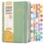 JoyCat Academic Planner 2026-2027, July 2026-June 2027, A5 Weekly & Monthly Planner with Grid Notes Pages, Hardcover with Tabs, 5 Sticker Sheets for Teachers & Students, 6.3″ x 8.5″, Green